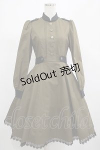 Victorian maiden / スタンドカラーグラウコーピスドレス free カーキグリーン H-25-02-28-018-CL-OP-YZ-ZH