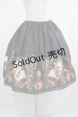 Enchantlic Enchantilly / 猫の王女さまの音楽会〜ヴァイオリン〜 スカート Free ブラック H-25-02-28-021-LO-SK-NS-ZH