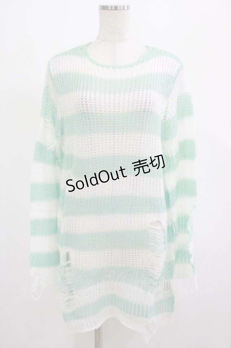 画像1: KILL STAR / Peppermint knit Sweater XS ミント H-25-03-01-033-SL-TO-KB-OS (1)