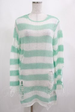 画像1: KILL STAR / Peppermint knit Sweater XS ミント H-25-03-01-033-SL-TO-KB-ZH