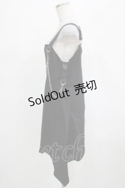 画像2: KILL STAR / Pleasure & Chain Dress M ブラック H-25-03-01-036-SL-OP-KB-ZI