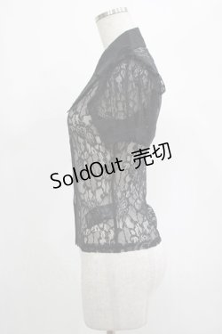 画像2: KILL STAR / Vexina Lace Collar Blouse XS ブラック H-25-03-01-042-SL-BL-KB-ZH