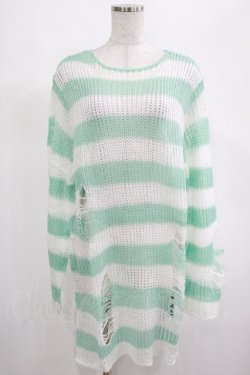 画像1: KILL STAR / Peppermint knit Sweater M ミント H-25-03-01-043-SL-TO-KB-ZH
