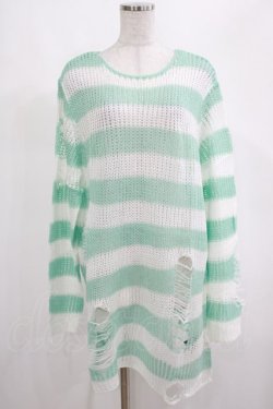 画像1: KILL STAR / Peppermint knit Sweater L ミント H-25-03-01-051-SL-TO-KB-ZH