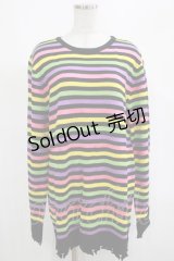 KILL STAR / Rainbow Warrior Knit Sweater XS 黒×レインボー H-25-03-01-054-SL-TO-KB-ZS