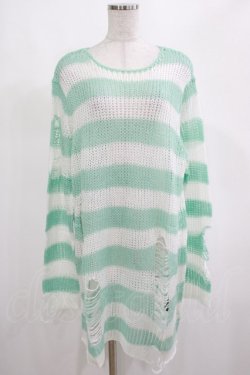 画像1: KILL STAR / Peppermint knit Sweater L ミント H-25-03-01-057-SL-TO-KB-ZH