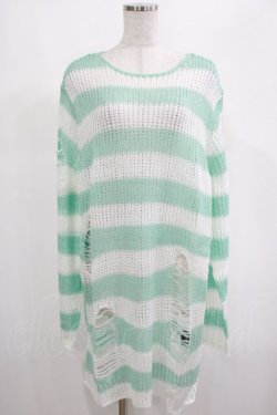 画像1: KILL STAR / Peppermint knit Sweater L ミント H-25-03-01-059-SL-TO-KB-ZH