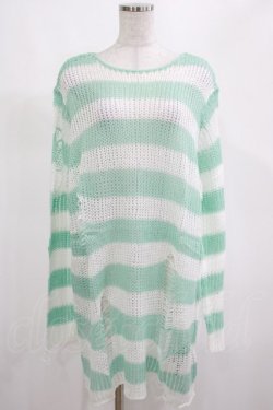 画像1: KILL STAR / Peppermint knit Sweater L ミント H-25-03-01-061-SL-TO-KB-ZH
