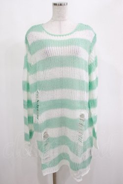 画像1: KILL STAR / Peppermint knit Sweater L ミント H-25-03-01-065-SL-TO-KB-ZI