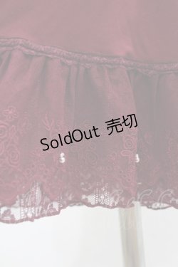 画像3: axes femme / レース重ねペチスカート M ボルドー H-25-03-01-1044-AX-SK-NS-ZH
