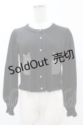 axes femme kawaii / 猫会ニットカーデ M ブラック H-25-03-01-1061-AX-TO-NS-ZH