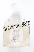 an another angelus / ローズ刺繍クリアハンドルバッグ  PINK H-25-03-01-1014-CA-BG-NS-ZH