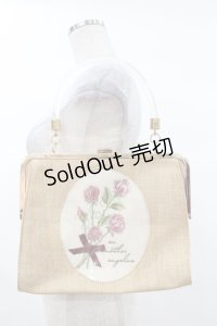 an another angelus / ローズ刺繍クリアハンドルバッグ  PINK H-25-03-01-1014-CA-BG-NS-ZH