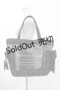 Maison de FLEUR / メッシュMトートバッグ  ブラック H-25-03-01-1016-LO-BG-NS-ZH