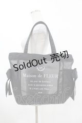 Maison de FLEUR / メッシュMトートバッグ  ブラック H-25-03-01-1016-LO-BG-NS-ZH