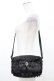 画像1: Maison de FLEUR / ビジューリボンフリルミニショルダー  ブラック H-25-03-01-1019-LO-BG-NS-ZH (1)