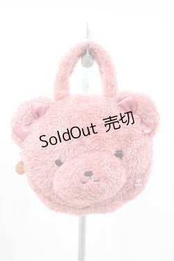 画像1: Maison de FLEUR / ピンくまニアトートバッグ  ピンク H-25-03-01-1021-LO-BG-NS-ZH