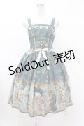 metamorphose / 黒猫と魔法の地図リボンジャンパースカート サイズ1  H-25-03-01-1030-ME-OP-NS-ZH