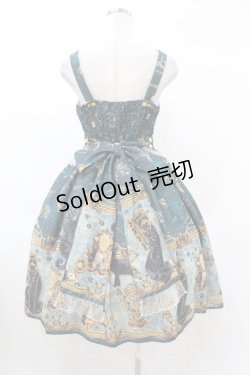 画像2: metamorphose / 黒猫と魔法の地図リボンジャンパースカート サイズ1  H-25-03-01-1030-ME-OP-NS-ZH