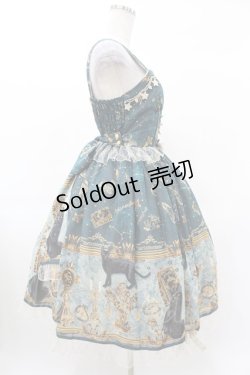 画像3: metamorphose / 黒猫と魔法の地図リボンジャンパースカート サイズ1  H-25-03-01-1030-ME-OP-NS-ZH