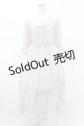 Fi.n.t / ローズクロスステッチ刺繍シフォンワンピース Free IVORY H-25-03-01-1033-CA-OP-NS-ZH