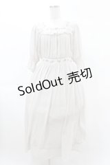 Fi.n.t / ローズクロスステッチ刺繍シフォンワンピース Free IVORY H-25-03-01-1033-CA-OP-NS-ZH