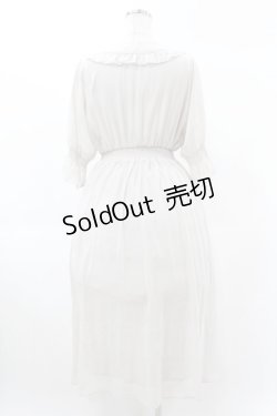 画像2: Fi.n.t / ローズクロスステッチ刺繍シフォンワンピース Free IVORY H-25-03-01-1033-CA-OP-NS-ZH