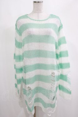 画像1: KILL STAR / Peppermint knit Sweater L ミント H-25-03-01-067-SL-TO-KB-ZY