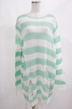 画像1: KILL STAR / Peppermint knit Sweater L ミント H-25-03-01-069-SL-TO-KB-ZH