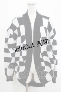 KILL STAR / Your Move Cardigan XS 黒×白 H-25-03-01-070-SL-TO-KB-ZT311