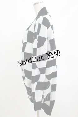 画像2: KILL STAR / Your Move Cardigan XS 黒×白 H-25-03-01-070-SL-TO-KB-ZT311
