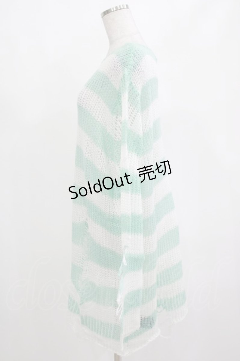 画像2: 【SALE】KILL STAR / Peppermint knit Sweater L ミント H-25-03-01-071-SL-TO-KB-ZT206 (2)
