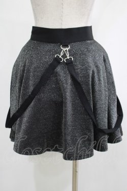画像3: KILL STAR / Studio 666 Skater Skirt XS グリッターブラック H-25-03-01-007-SL-SK-KB-ZH