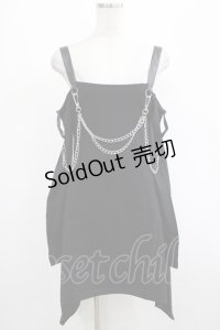 KILL STAR / Pleasure & Chain Dress S 黒 H-25-03-01-008-SL-OP-KB-ZS