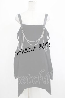 画像1: KILL STAR / Pleasure & Chain Dress S 黒 H-25-03-01-008-SL-OP-KB-ZS