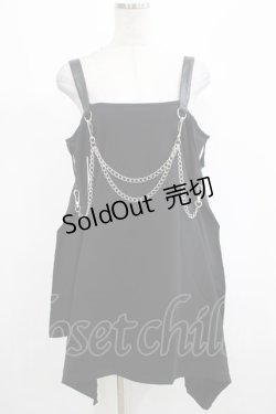画像1: KILL STAR / Pleasure & Chain Dress S 黒 H-25-03-01-010-SL-OP-KB-ZY