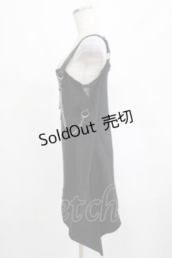 画像2: KILL STAR / Pleasure & Chain Dress S 黒 H-25-03-01-014-SL-OP-KB-OS