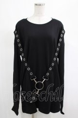 KILL STAR / Ruckus Long Sleeve Top M 黒 H-25-03-01-015-SL-TO-KB-ZH