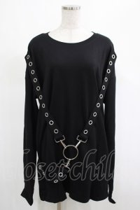 KILL STAR / Ruckus Long Sleeve Top M 黒 H-25-03-01-015-SL-TO-KB-ZH