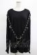 画像1: KILL STAR / Ruckus Long Sleeve Top M 黒 H-25-03-01-015-SL-TO-KB-ZH (1)