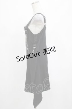 画像2: KILL STAR / Pleasure & Chain Dress S 黒 H-25-03-01-016-SL-OP-KB-ZI
