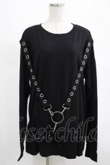 KILL STAR / Ruckus Long Sleeve Top M 黒 H-25-03-01-017-SL-TO-KB-ZH