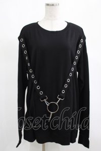 KILL STAR / Ruckus Long Sleeve Top M 黒 H-25-03-01-017-SL-TO-KB-ZH