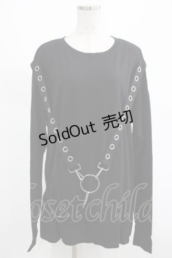 画像1: KILL STAR / Ruckus Long Sleeve Top M 黒 H-25-03-01-017-SL-TO-KB-ZI
