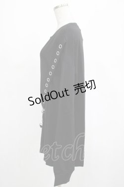 画像2: KILL STAR / Ruckus Long Sleeve Top M 黒 H-25-03-01-017-SL-TO-KB-ZI