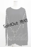 KILL STAR / Ruckus Long Sleeve Top M 黒 H-25-03-01-019-SL-TO-KB-ZI