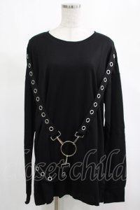 KILL STAR / Ruckus Long Sleeve Top M 黒 H-25-03-01-019-SL-TO-KB-ZH