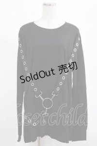 KILL STAR / Ruckus Long Sleeve Top M 黒 H-25-03-01-019-SL-TO-KB-ZI