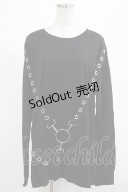 画像1: KILL STAR / Ruckus Long Sleeve Top M 黒 H-25-03-01-019-SL-TO-KB-ZI