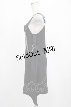 画像2: KILL STAR / Pleasure & Chain Dress S 黒 H-25-03-01-020-SL-OP-KB-ZI